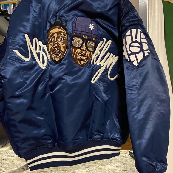 Custom Brooklyn Biggie and ODB Satin Bomber Jacket - Picture 8 of 8